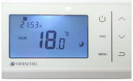 Herschel IQ T2 Draadloos Thermostaat met R2 Reciever (WiFi)