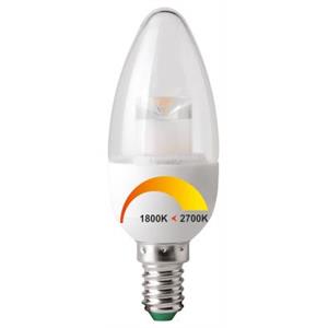 Kaars LED helder dim to warm 4watt E14 2700-1800K 250Lumen